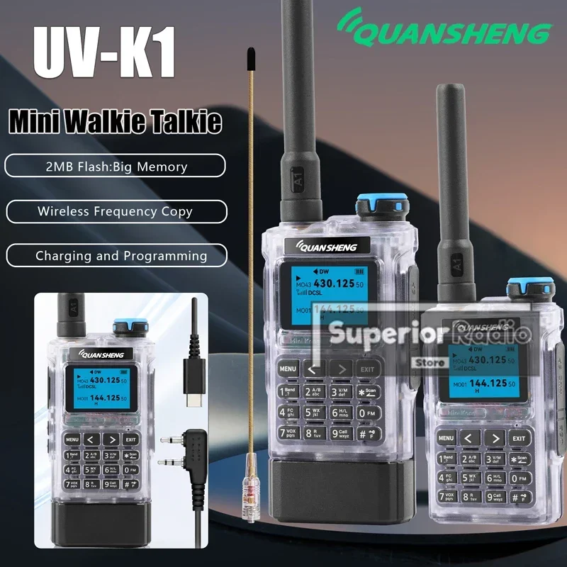 quansheng-uv-k1-walkie-talkie-transparent-am-fm-uhf-vhf-2mb-flash-wireless-copy-frequency-noaa-long-range-mini-radio-for-camping