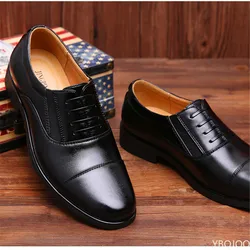 Zapatos de vestir para hombre, zapatos de cuero de negocios de marca de lujo para hombre, calzado Social puntiagudo cómodo, calzado deportivo informal para hombre