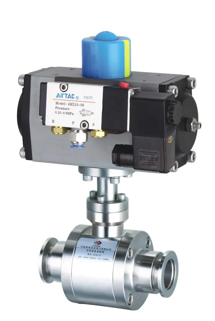 High precision pneumatic ball valve GUQ-10 GUQ-16 GUQ-25 GUQ-32 GUQ-40