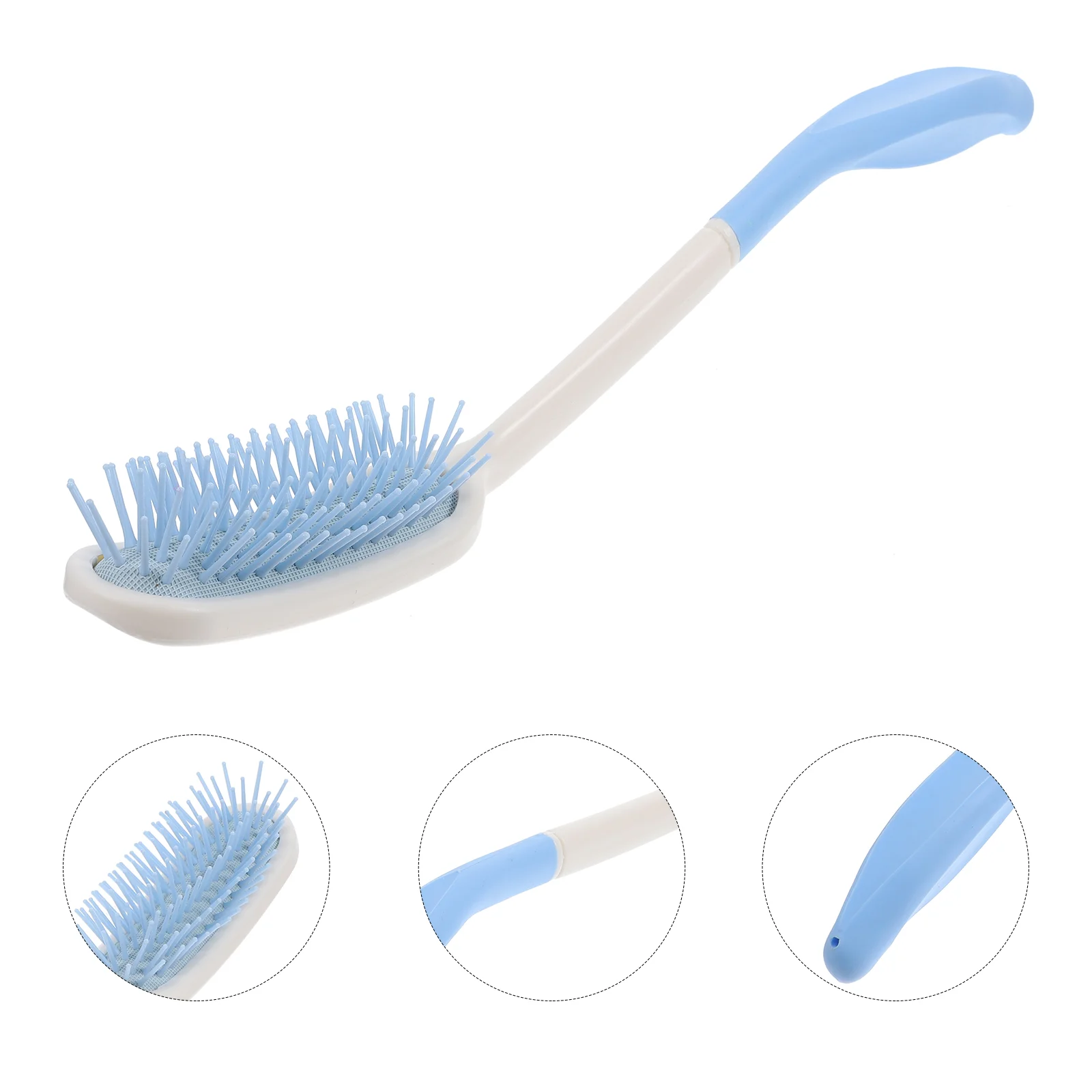 

35 Cm Handle Comb Ergonomic Curved Design ABS PP Plastic Hair Brush for Men Women Wet Dry Hair Grooming Kit