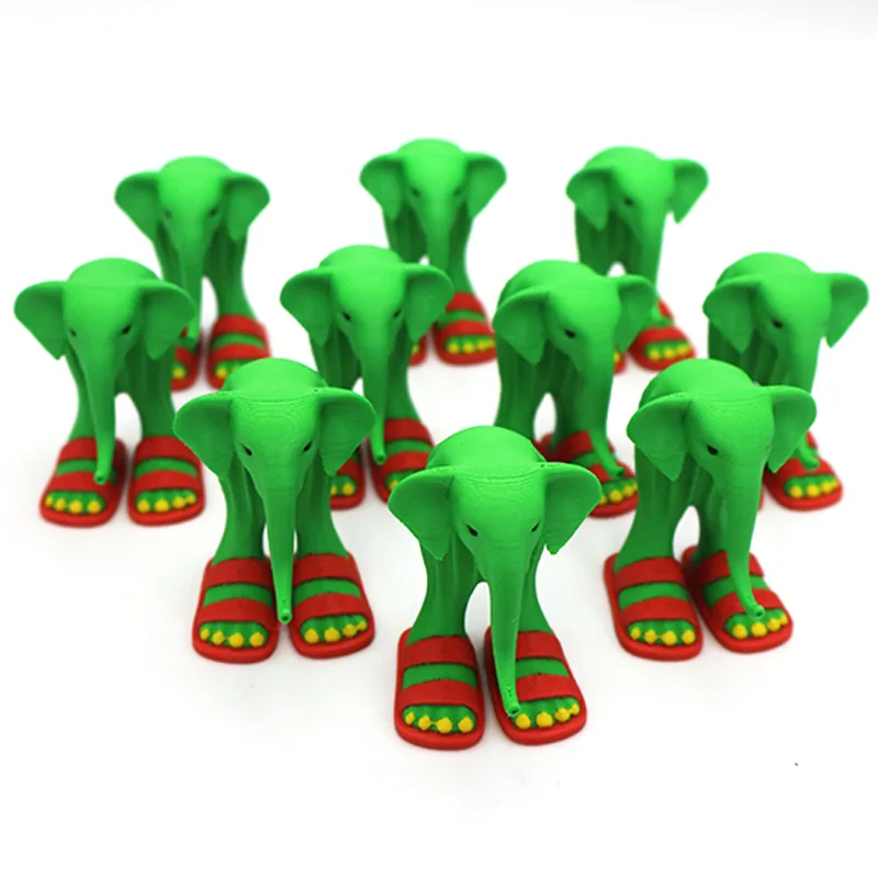Lirili Larlla Ornament 3D Gedrukt Abstract Olifant Ambachten Kantoor Desktop Decoratie Ornament Creatief Verjaardagscadeau