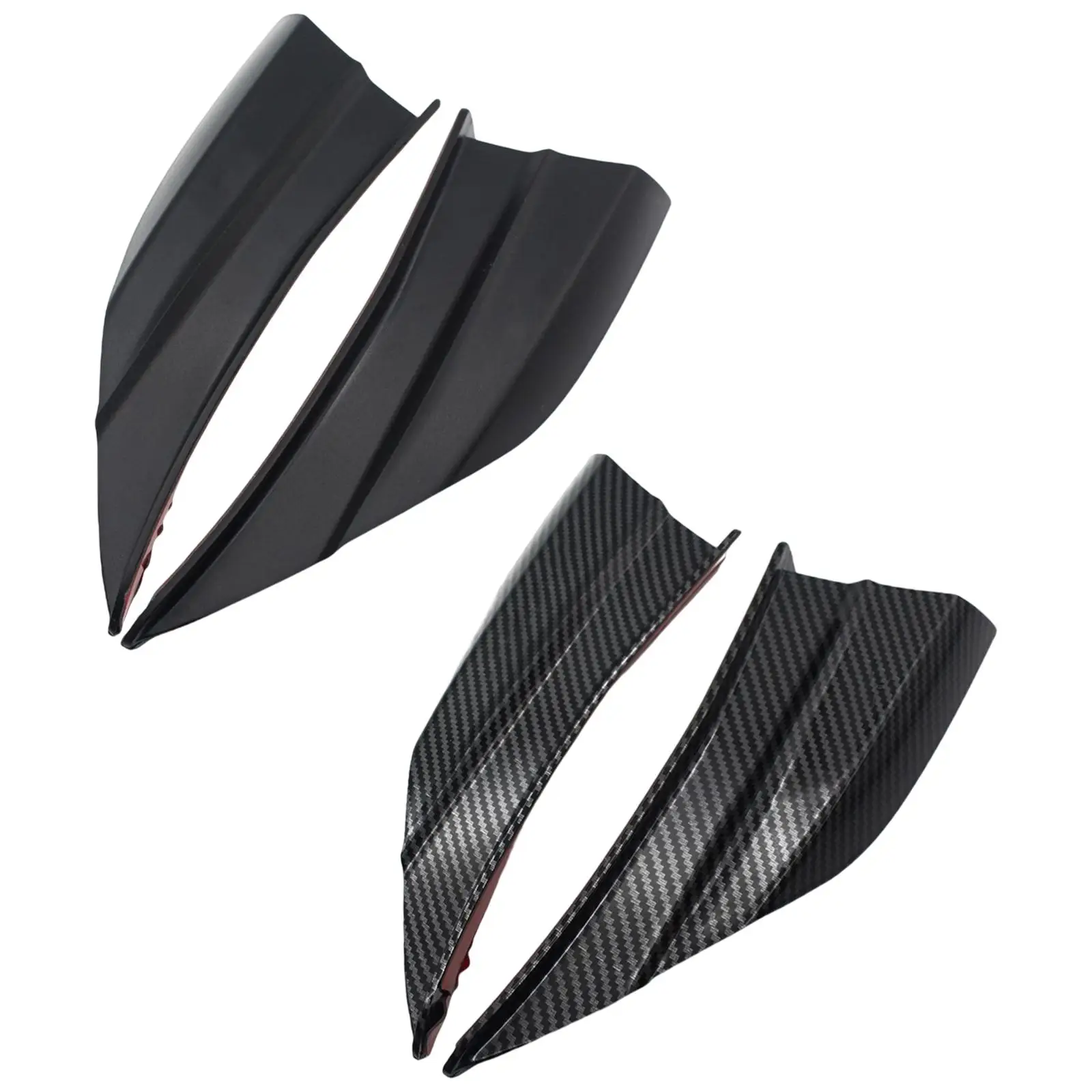 

2x Motorcycle Aerodynamic Winglets Fairing Wing Modification Accessory Spoiler