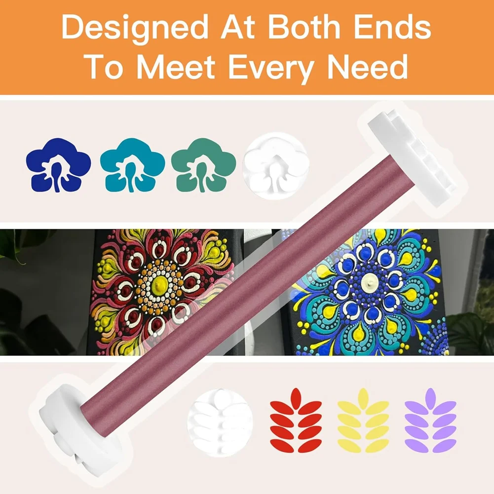 

A84E-Пепестки для рисования 20-образных инструментов для нанесения точек, инструменты для нанесения точек мандалы для камней, набор из 10 ручек