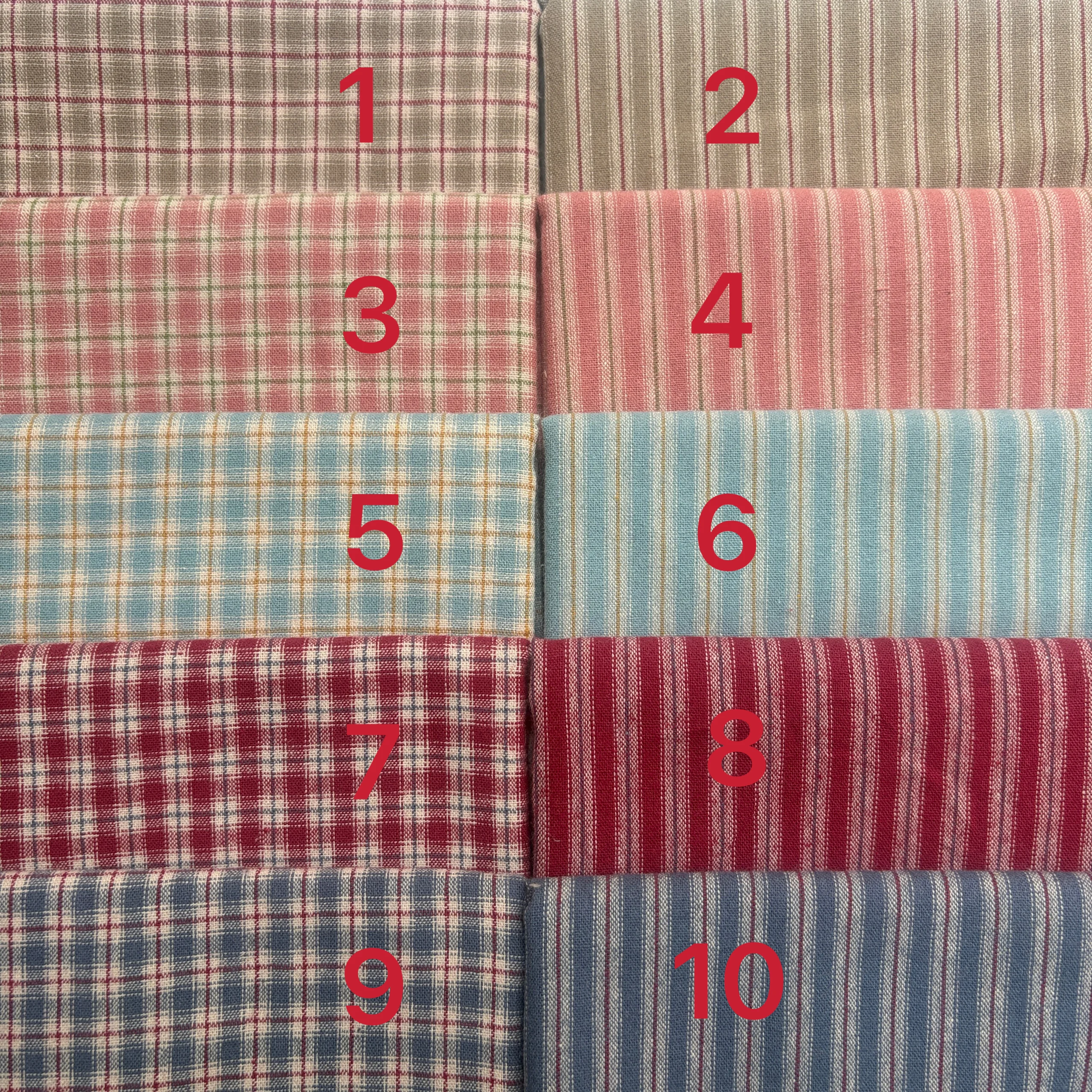 50*70cm diy japão pequeno grupo de pano tecido tingido de fio, para costura artesanal retalhos acolchoado, listra 1 estilo/lote tecido