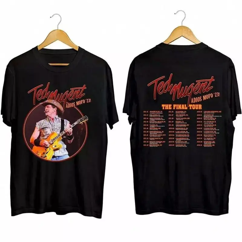 Ted Nugent Adios Mofo 2023 Tour camiseta concierto música regalo para fanáticos