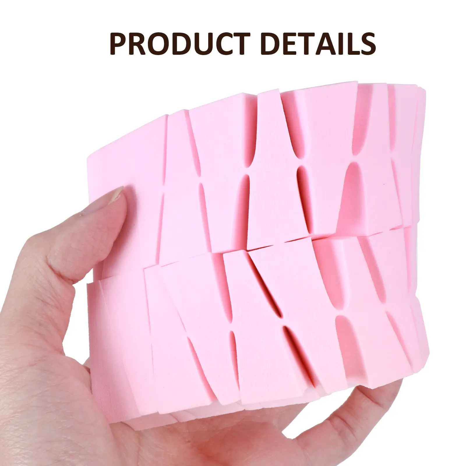 72Pcs Makeup Triangle Sponges Soft Wedges Reusable Foundation Applicators for Even Application