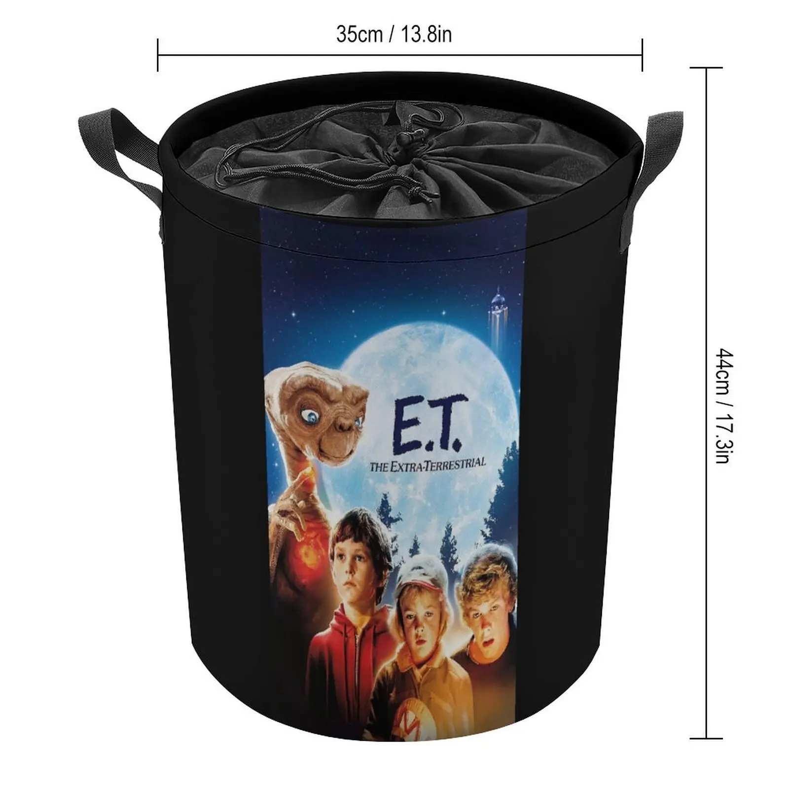 The Extra Terrestrial (1982) for Sale Storage Tank Classic Laundry Basket Lifting Hand Convenient Storage of Clothes Organizer D