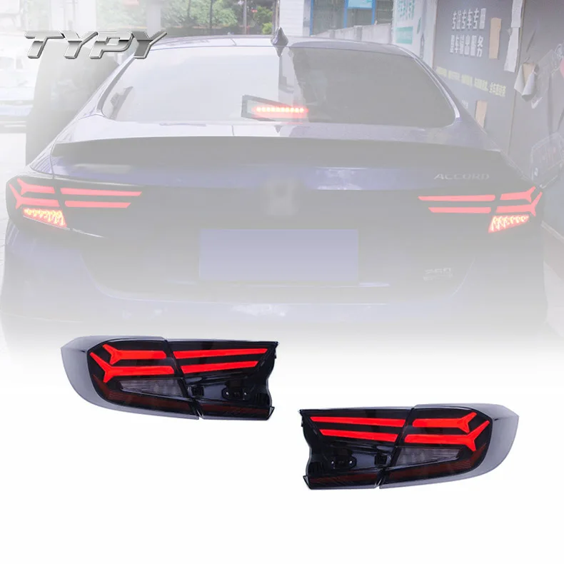 Car Tail Lamp Modified LED Taillights Running Lights Turn Signal Brake Light For Honda 10th Accords 2018