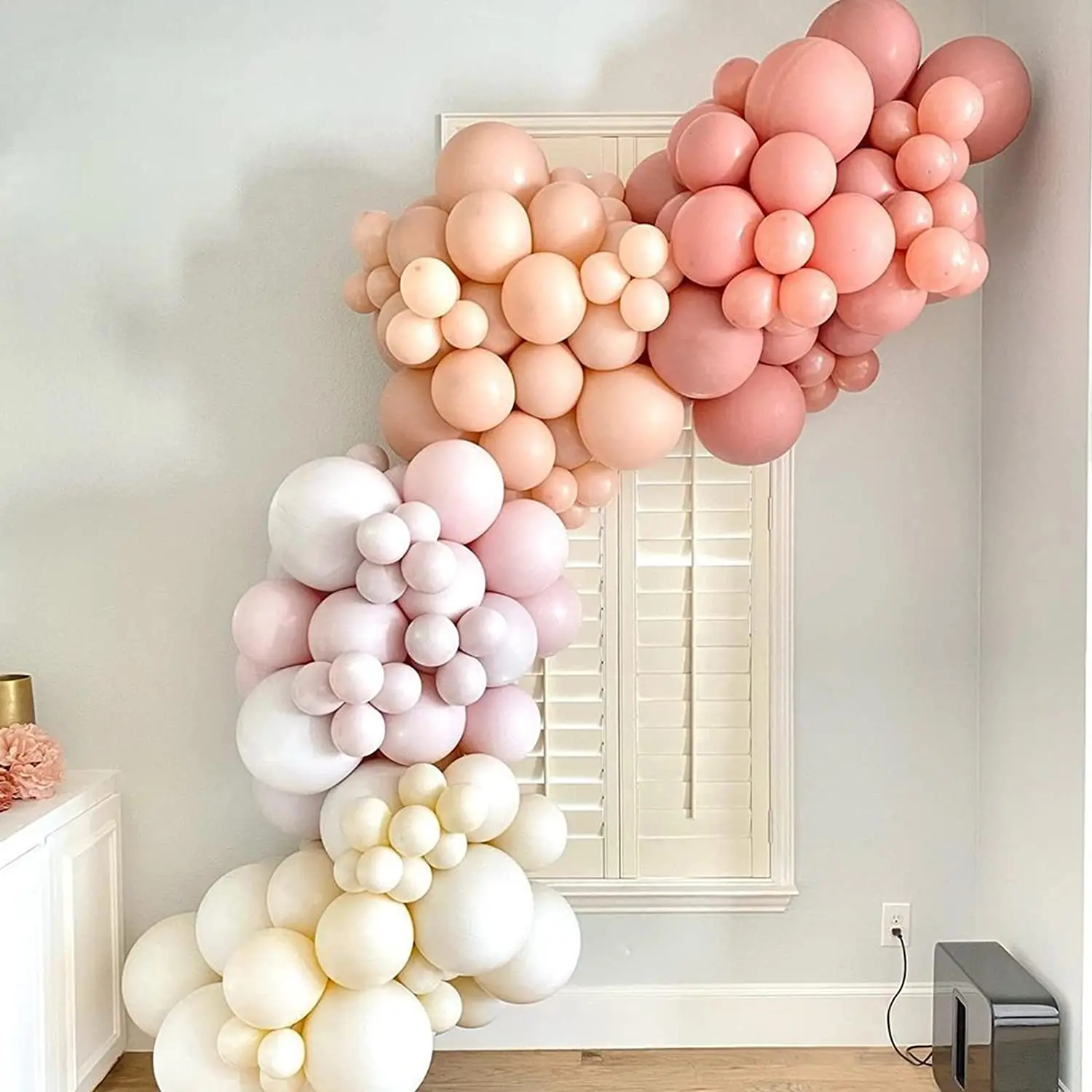 40 قطعة بوهو الوردي الرمال الأبيض بالونات اللاتكس 10 بوصة معدن الكروم الذهب بالونات لعيد ميلاد الزفاف استحمام الطفل ديكور الحفلات Globos #5