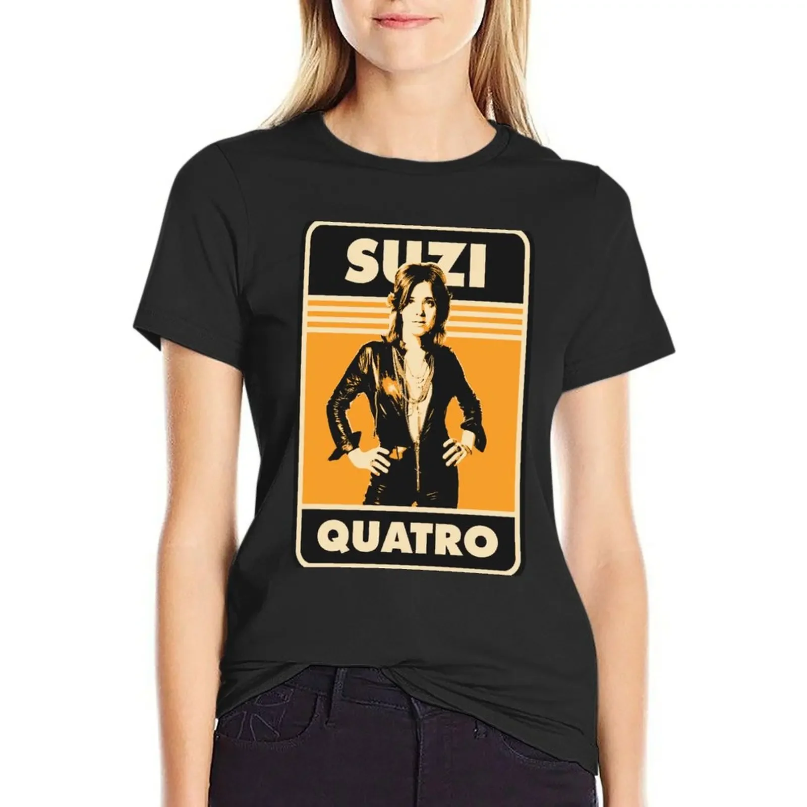 

Suzi Quatro Glam Rock T-Shirt animal print shirt for girls Aesthetic clothing animal print sweat Women clothing