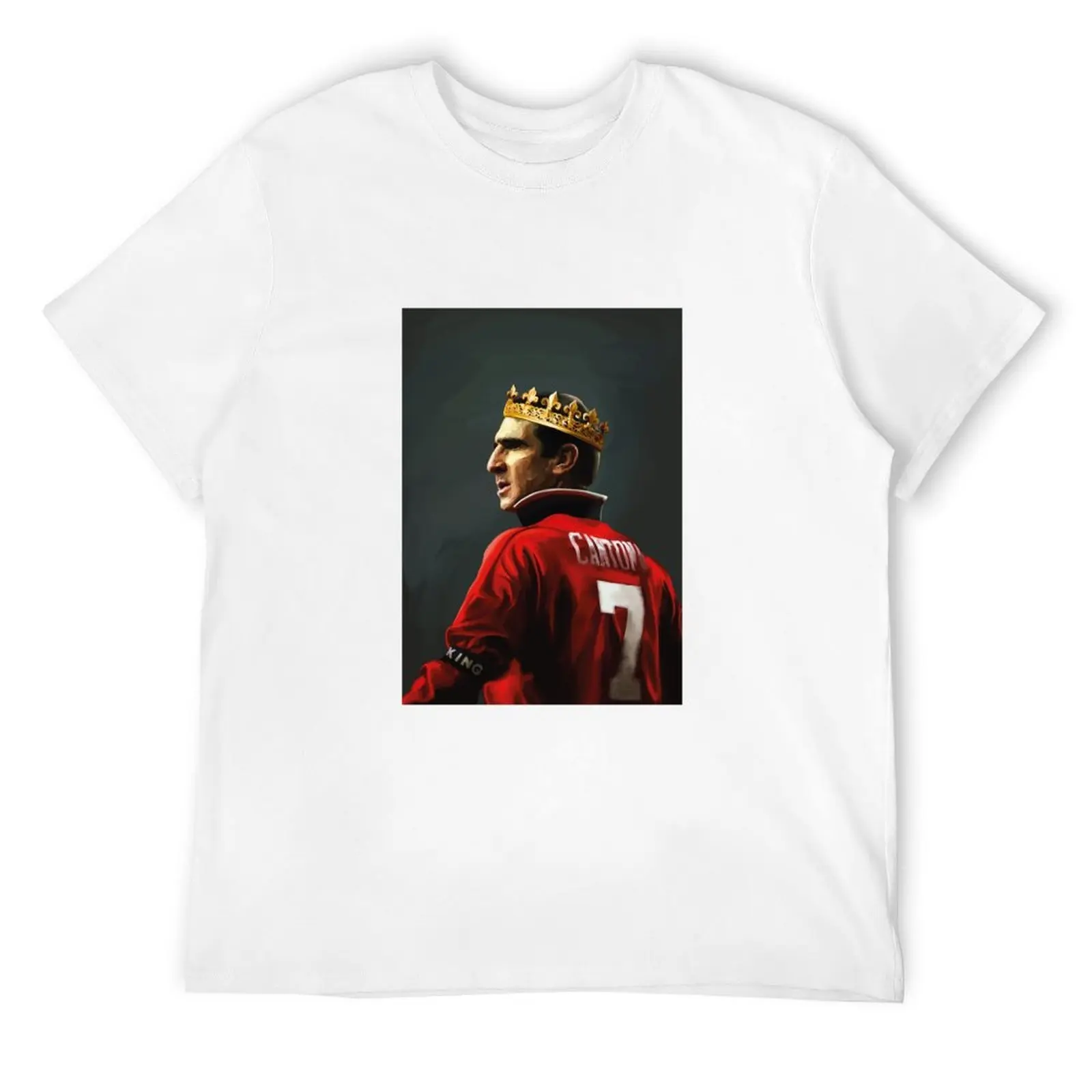 Eric Cantona Painting — Manchester United's King Eric ? T-Shirt sports fans T-shirts man custom t shirt tee shirts for men