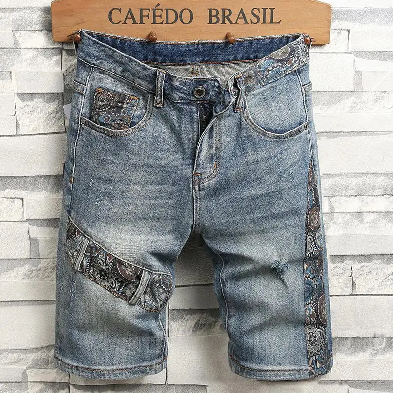 Jeans jeans casual coreano masculino, calças de algodão estilista de roupas de luxo, primavera e outono