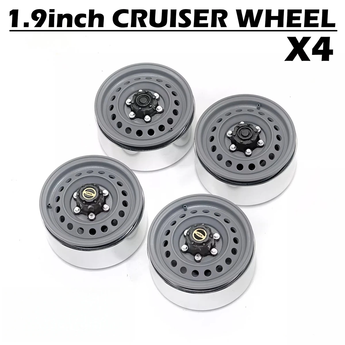 

1.9 Inch Metal Crawler Wheel Hub (4pcs) fit RC4WD Gelande2 Cruiser fj40 for 1/10 scale RC Car toys Upgrade parts