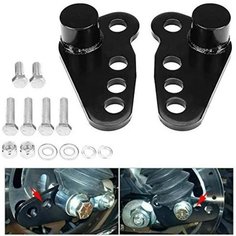 

1 Set Motorcycle Adjustable Rear Shock Lowering Kit Black for Harley Touring Road King Street Glide Bagger Dresser 2002-2015 QD