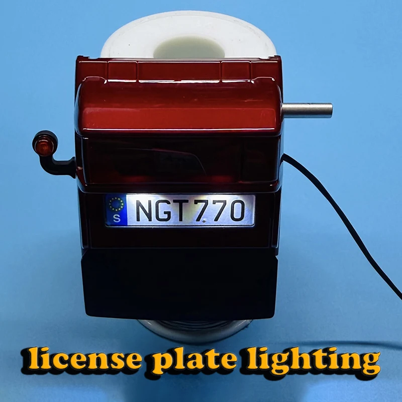 1/14 RC Simulation LED License Plate Lighting for 1/14 Tamiya RC Truck SCANIA 770S 6X4 56368 56379 56371 Car Accessories