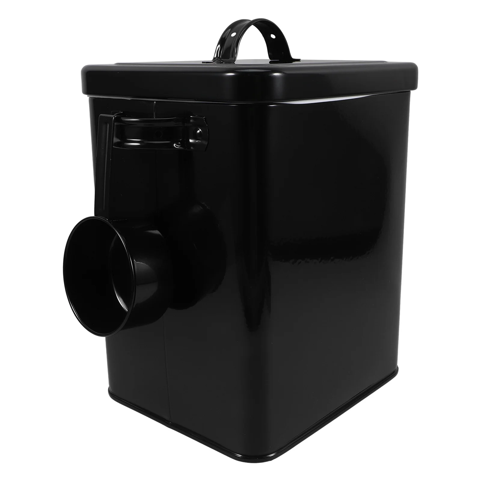 

Metal Storage Bucket For Rice Flour Food Large Capacity Airtight Container With Spoon Kitchen Home Organization Canister