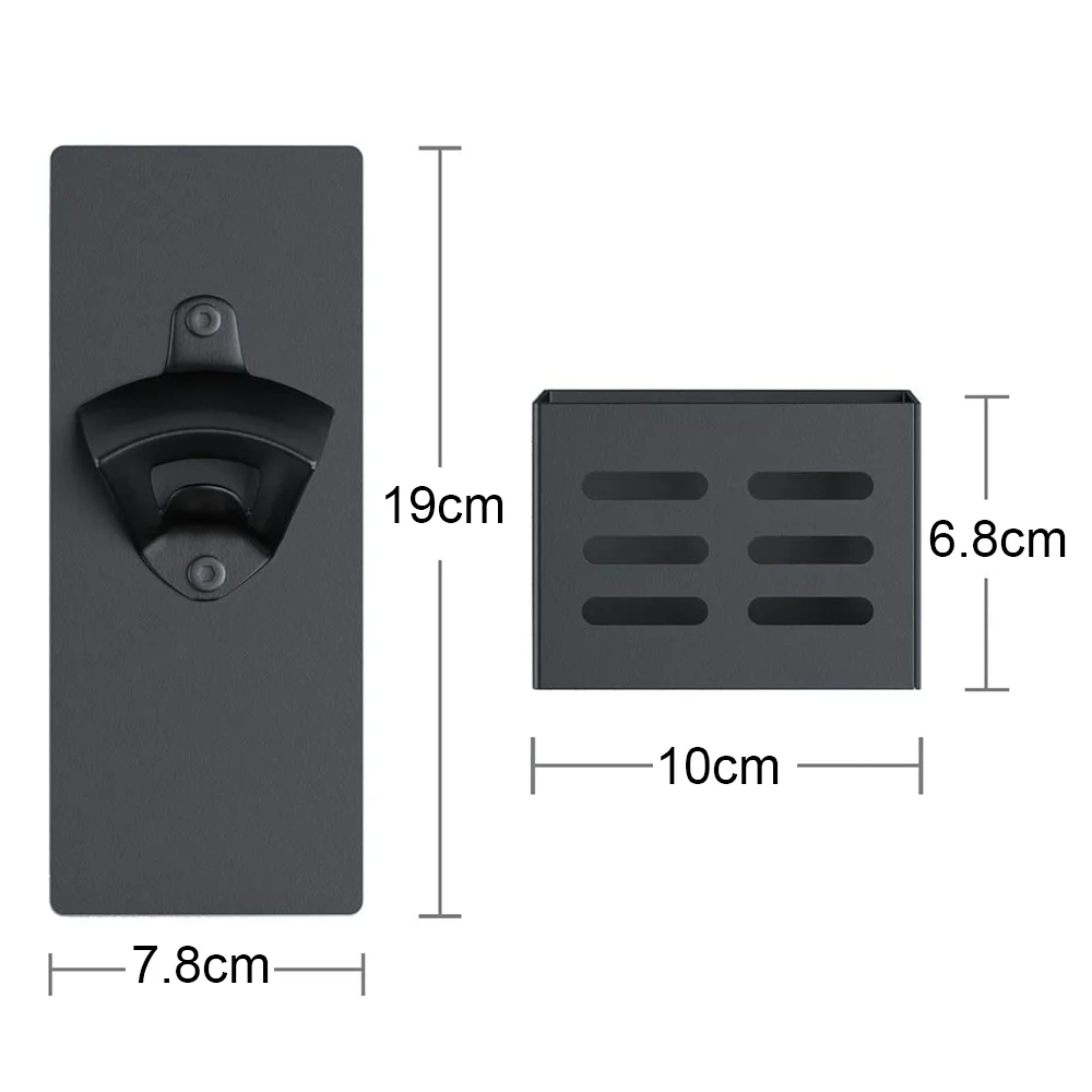 

2025 Magnetic Bottle Opener with Cap Catcher,Removable Wall Mounted Beer Bottle Opener for Kitchen Fridge
