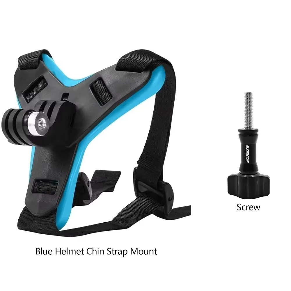 Motorradhelm Kinnriemenhalterung für GoPro Hero 13 12 11 10 9 8 DJI Osmo Insta360 SJCAM SJ4000 AKASO Action Kamerazubehör