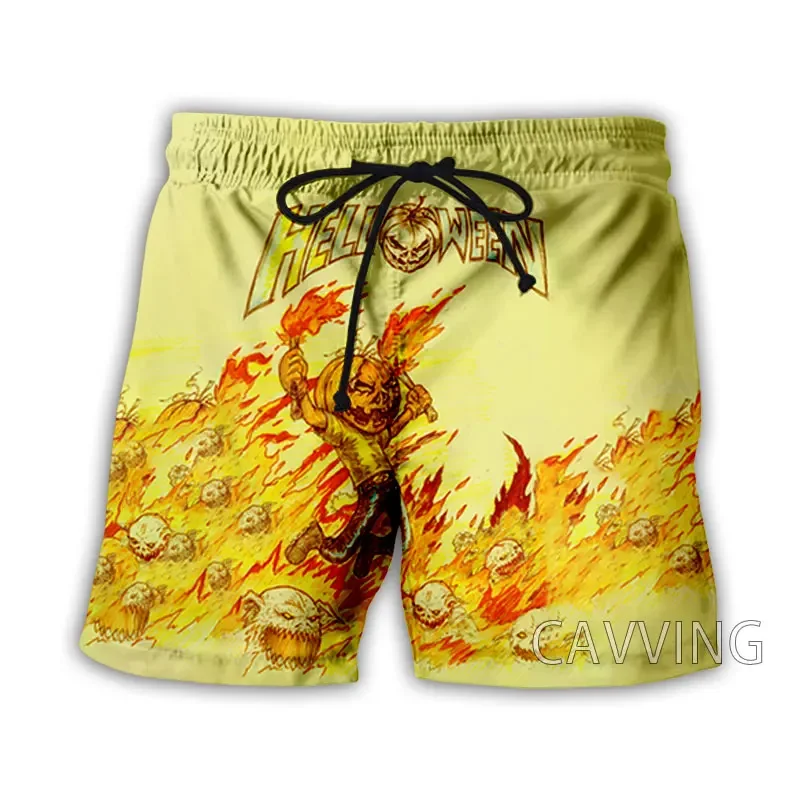 ファッション女性/男性の 3D 印刷ハロウィンバンド夏のビーチショーツストリートウェア男性速乾性 Vtion カジュアルショーツ