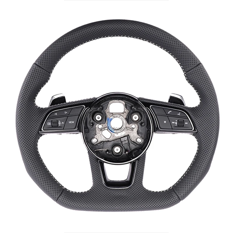 

Перфорированный кожаный руль по индивидуальному заказу для Audi A3 A4 A4l A5 R8 Q5 Q7 Q8 TT B9 Руль