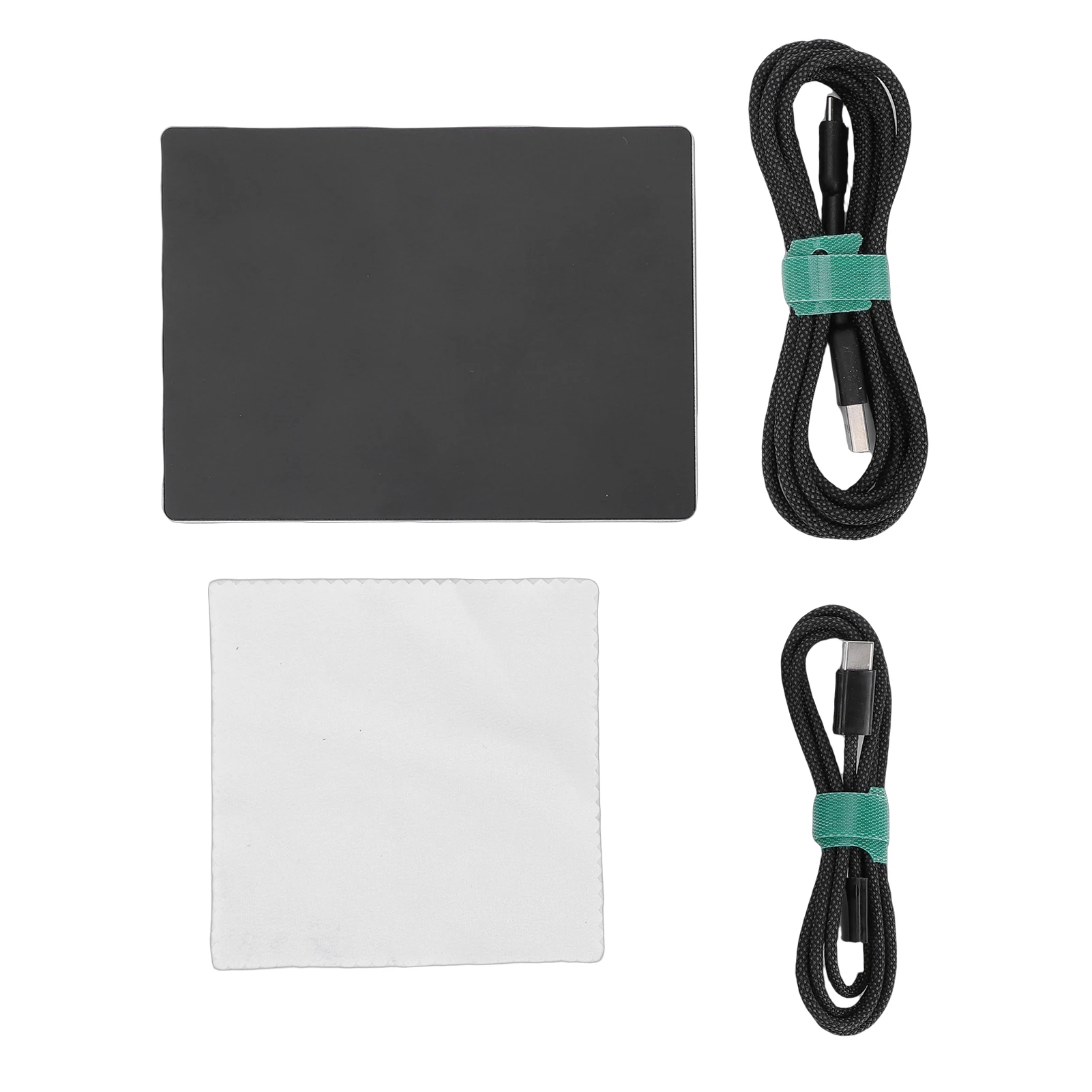 Wired USB Trackpad Large Slim Aluminum Alloy Portable Wired Touchpad Mouse with Multi Gesture for Computer Desktop Laptop