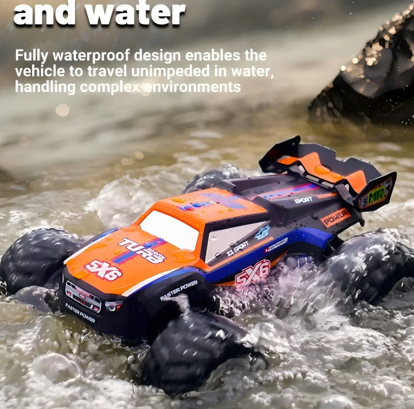 

Amphibious RC Car, Land-Water All-Terrain Vehicl, JJRC Q243 2.4G 4WD Off-Road Waterproof Remote Control Truck Car Toy Gift