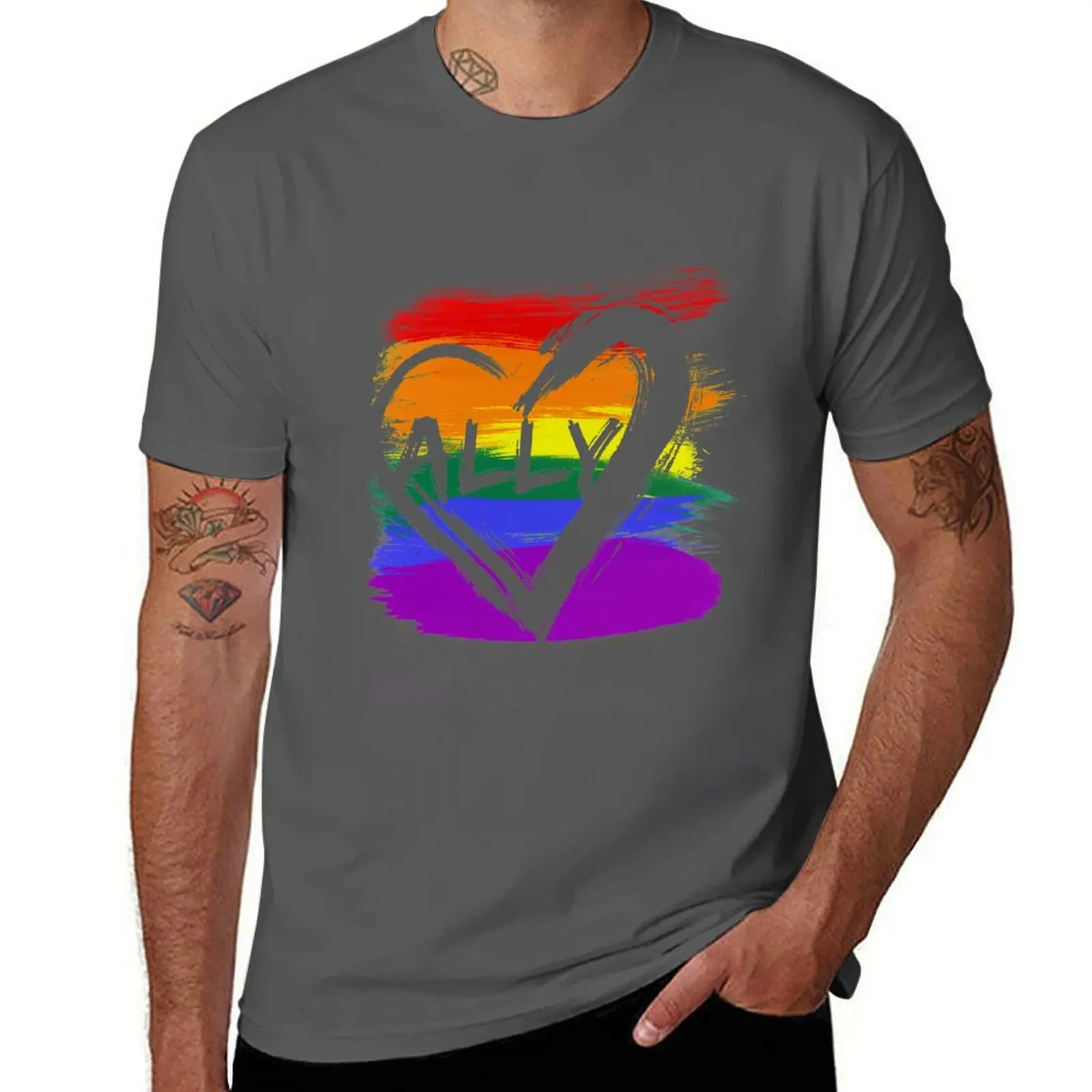 ALLY Shirt T-Shirt Soft Basic Cotton Short Sleeve Tee