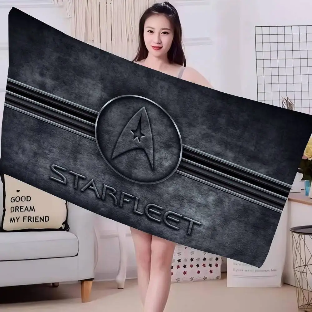TV S-Star T-Trek Anime Bath Towel Microfiber Soft Water Absorbing Breathable For Girl Kids Decorative Cartoon Beach Towel