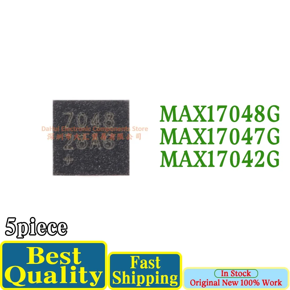 (5piece)100% New MAX17048G MAX17048 7048 QFN-8 MAX17047G MAX17047 17047 MAX17042G MAX17042 17042 QFN-10