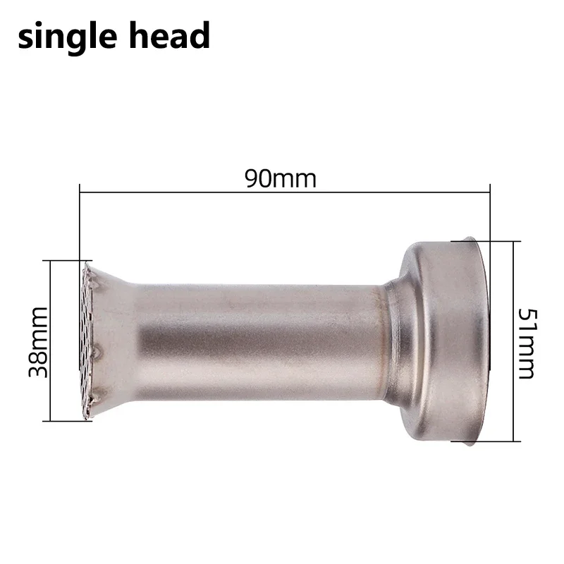 Motorcycle silencer 51MM caliber universal silencer single-head double-head silencer plug built-in