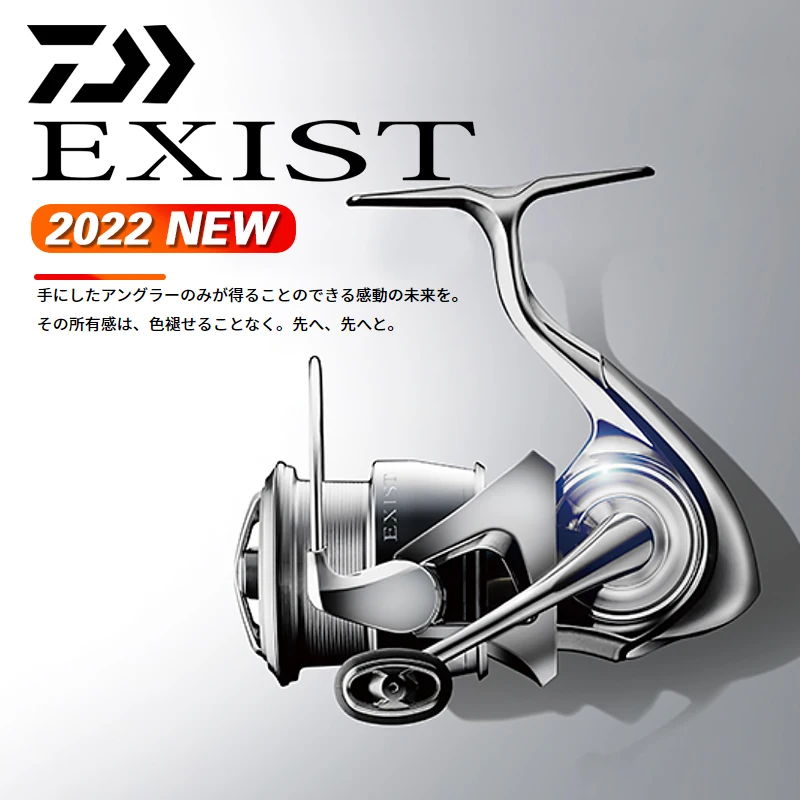 DAIWA 2022 Original Exist Spinning Fishing Reel 12/14 BB 4.9-6.2:1 Max drag 5-10kg Airdrive Design Slatwater Fishing Tackle