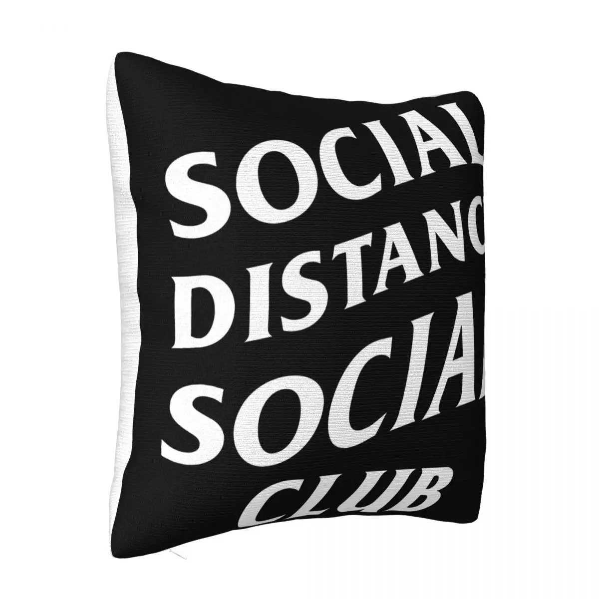 Function Social Distance Social Club Mens Anti Quarantine Stay Home Pop Design Pillow Case