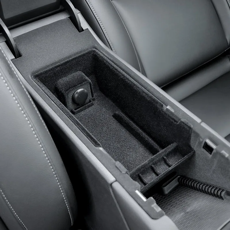 For Cadillac XT5 XT4 XT6 CT5 CT4 2025 Armrest Storage Box ABS Car Center Console Tray Organizers Accessories Tidying Black