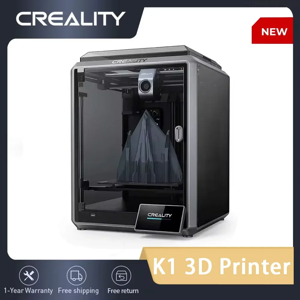 CREALITY K1 빠른 3D 프린터 인쇄 속도 600mm/s 자동 레벨링 듀얼 기어 직접 압출기, 220*220*250mm 