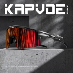 Kapvoe Cycling Glasses UV400 MTB Bike Sunglasses Running Hiking Driving Outdoor Sports Glasses Men Women Sport Sunglasses
