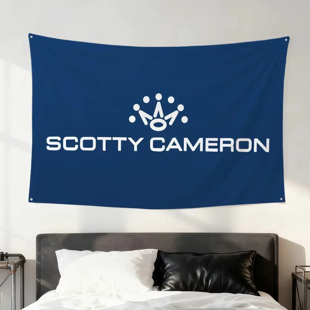 2D FLAT Modisches Cooles Schwarzes Lustiges S-ScottyS C-Camerons Flaggen-Banner für Zimmer, Wohnheim, Camp, Party, Bar, Wanddekoration, Zuhause, Wandbehang – Detail 5