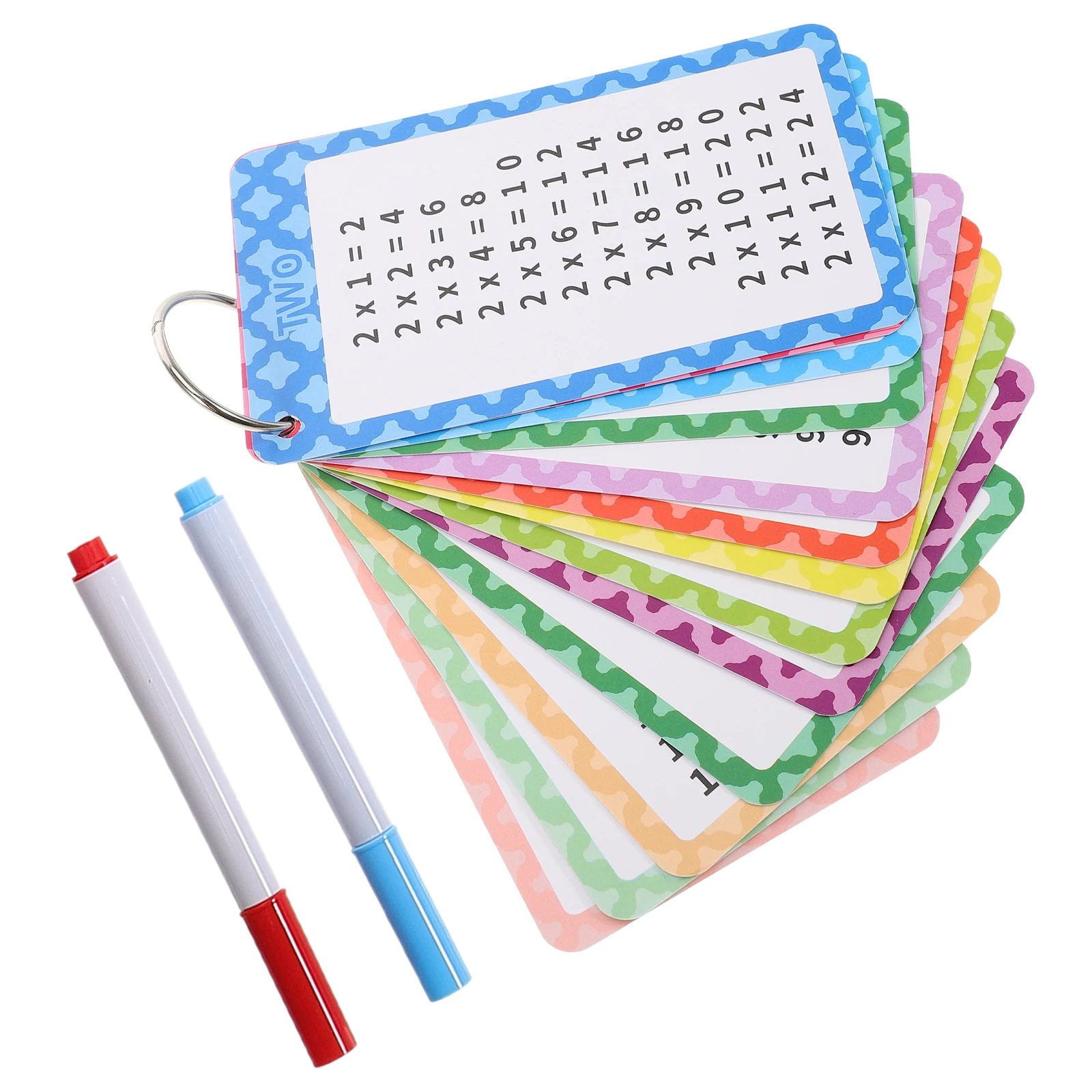 

13 pcs Mathematics Education Cards Colorful Dry Erase Multiplication Kids School Intellectual Development Montessori Toys Math