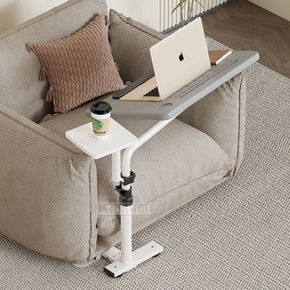 Floor‑Standing Laptop Stand, Multi‑Functional Holder Compatible with Tablet, Sofa Side Movable End Table