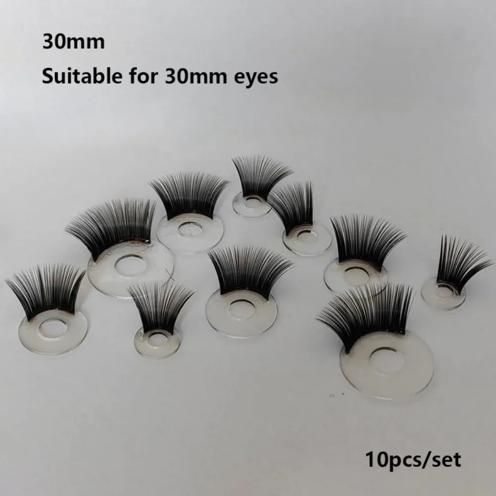 10pcs 12-35mm Eyes Eyelash DIY 8 Styles Crystal Eyeballs Stereoscopic Flash Eyelash Eyes for Blythe Dolls Pretend Play