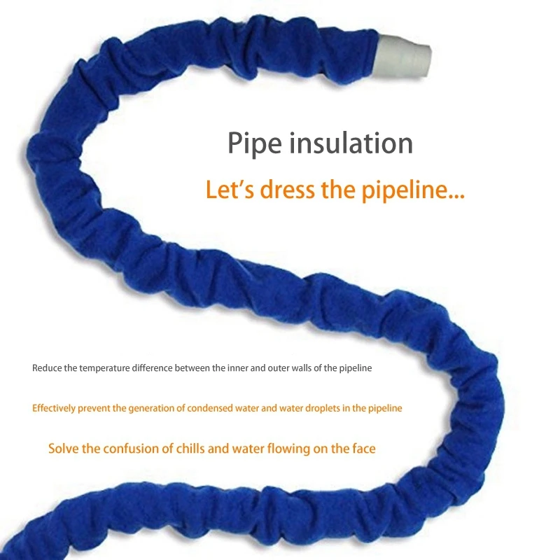 Koeltas Resplabs Cpap Slangbedekking Buiswikkel Herbruikbare Fleece Tubing Isolator Met Rits