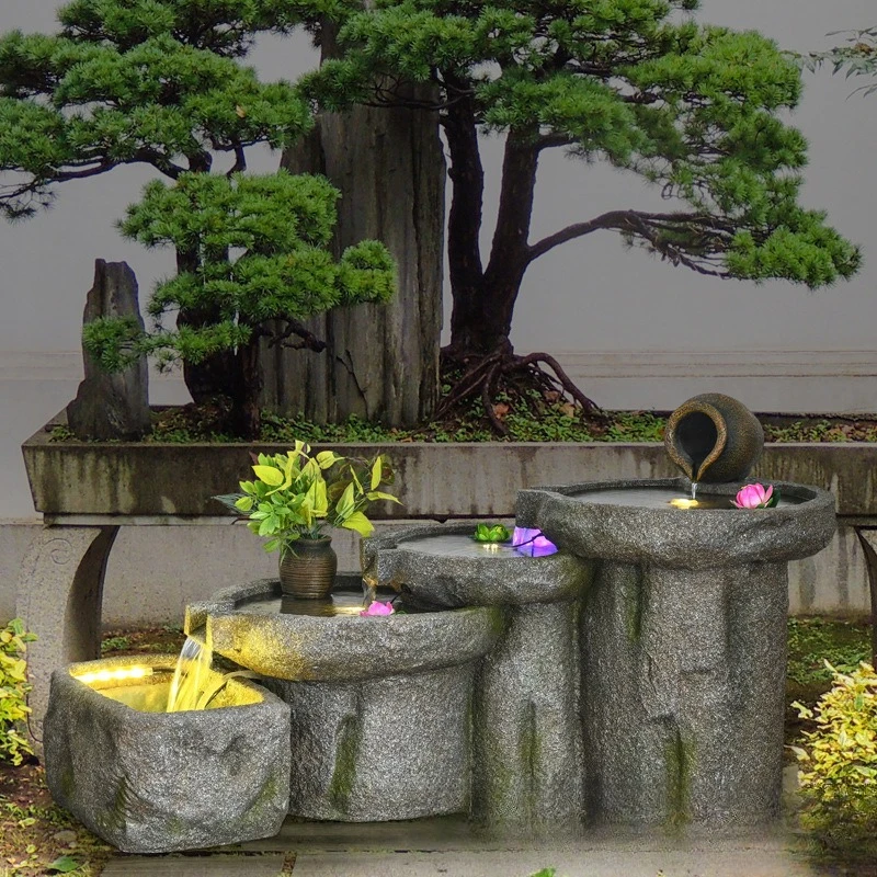 New Chinese Style Fountain, Flowing Water, Living Room, Courtyard, Hotel, Office Ornament