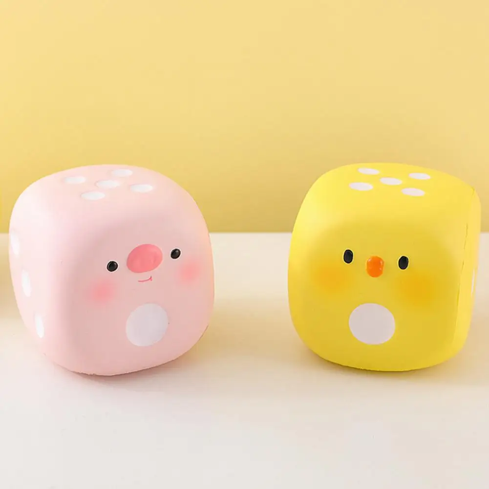 Decompression Toy Fun Safe Stress-relieving Dice Toys for Kids Adults Cartoon Style Focus Options for Emotional Release for Kids