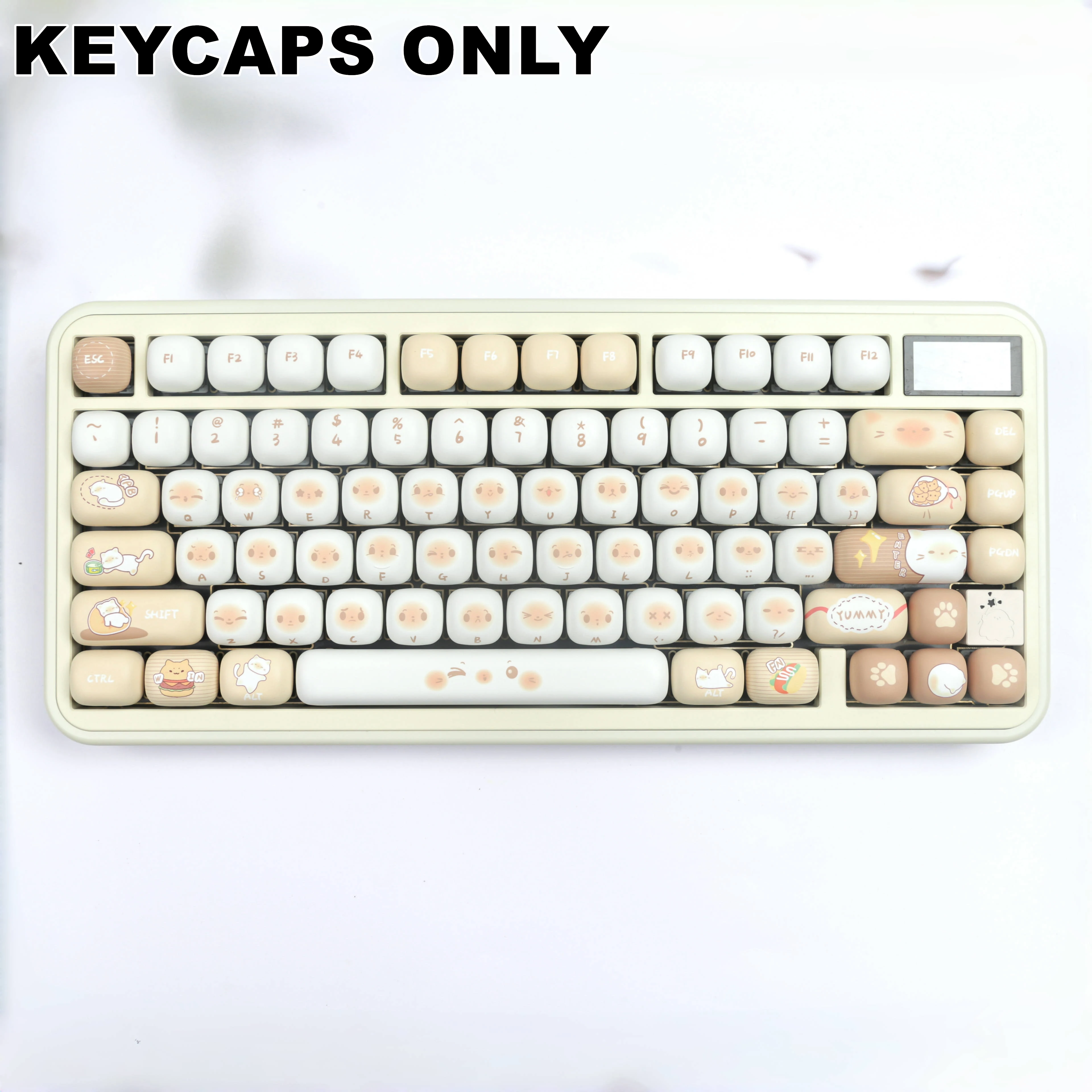 Imagem -03 - Cat Pbt Keycaps Conjunto para Kit de Teclado Mecânico Dye-sublimated Keycap mx Cherry Gateron Switch 136 Chaves Bolsa Perfil Mog