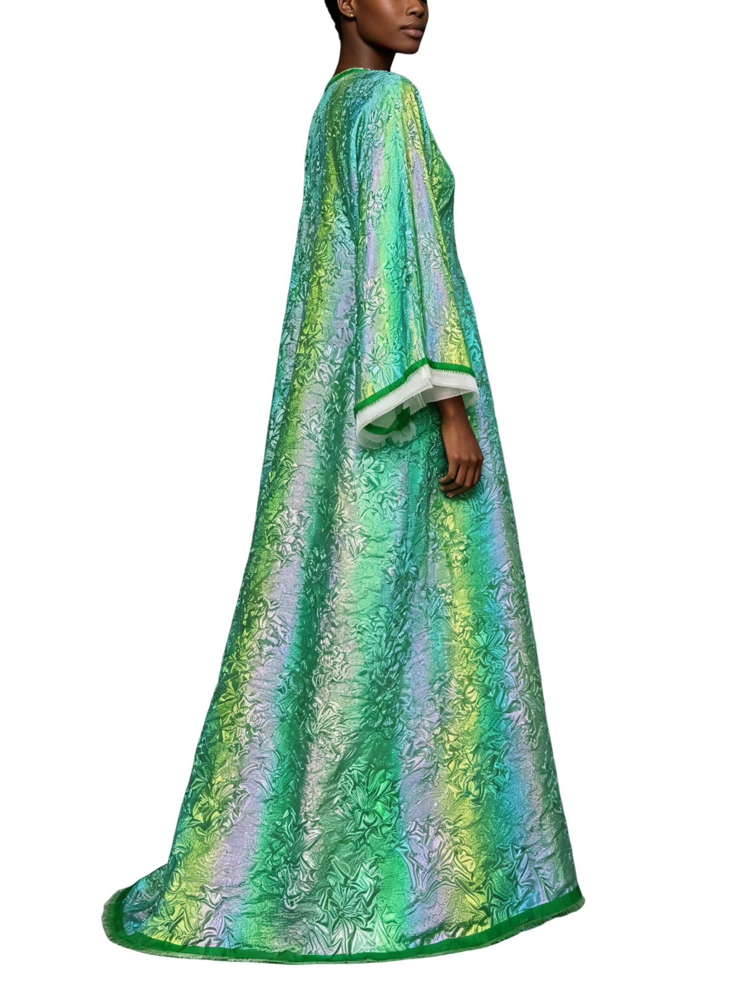African Fold Nigerian Tulle Lace Fabric, Fashion Embroidery, Guipure Party Gown,Jacquard Wedding Dress,High Quality,5Yard Sewing