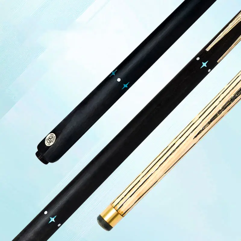Handmade High Quality Steel Jointed Single Section Ash Wood Snooker & Billiard Cue Moisture-proof American Style