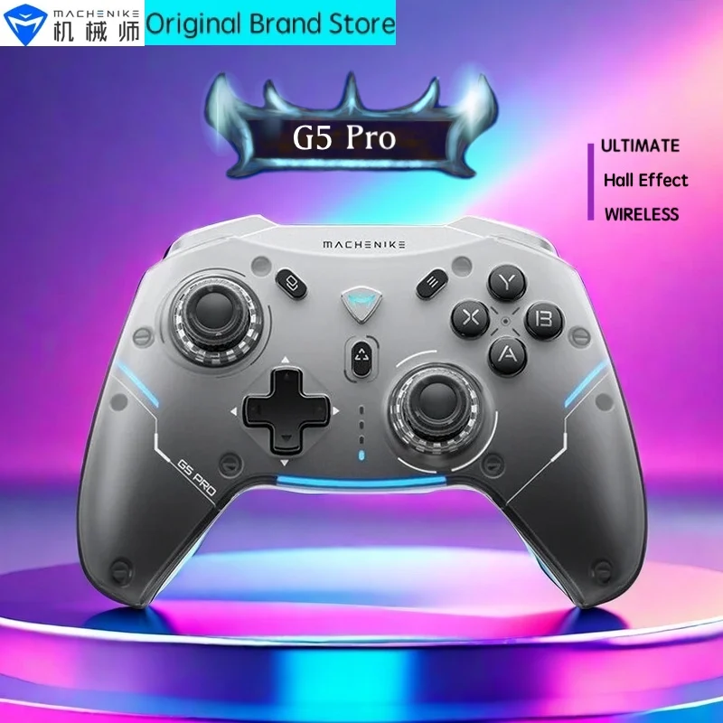 Machenike Gamepad Wireless Gaming Controller G5 Pro Elite Hall Trigger Joystick Mecha-Tactile Buttons For Switch PC Android IOS