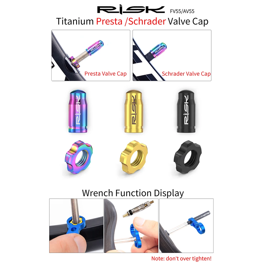 أغطية صمامات بريستا للدراجة المعدنية على الطرق الجبلية، غطاء صمام الدراجة المقاوم للغبار لمعدات ركوب الدراجات الجبلية