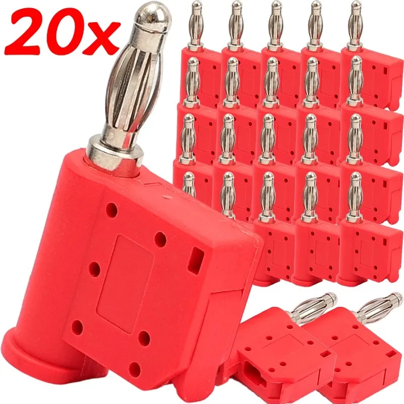 

New type of stackable banana plug, lantern pitcher, flower stacking, gold-plated nickel plated connector, no soldering required