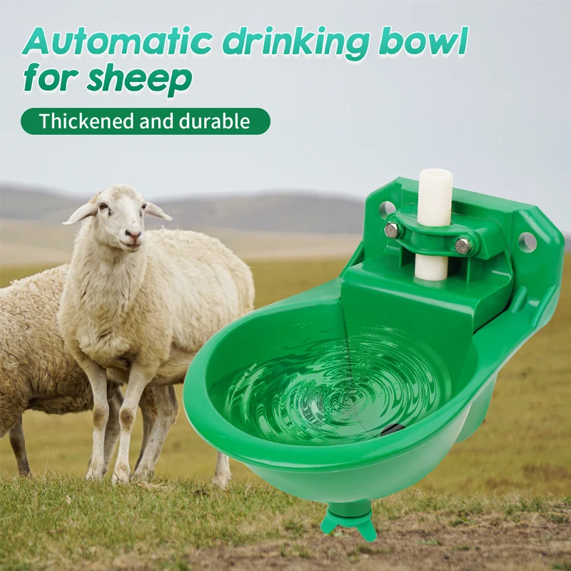 

Livestock Sheep Goat Drinker Bowl With Valve Automatic Drinking Bowl plastic Water Fountain Cattle Sheep Dog Feeding Equipment