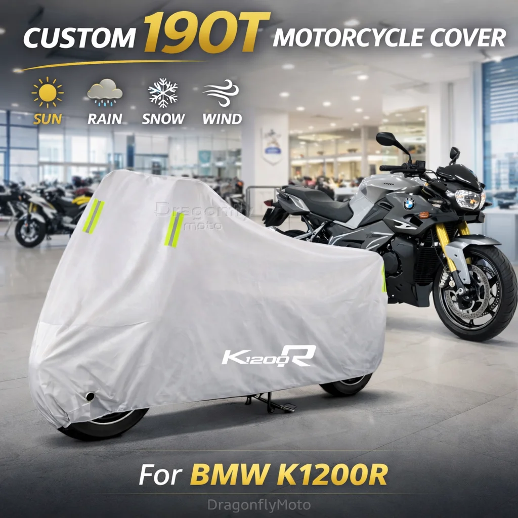 

For BMW K1200R K1200S K 1200 R K 1200R Motorcycle Cover Silver Waterproof UV Rain Dust Sun Outdoor Indoor Protector
